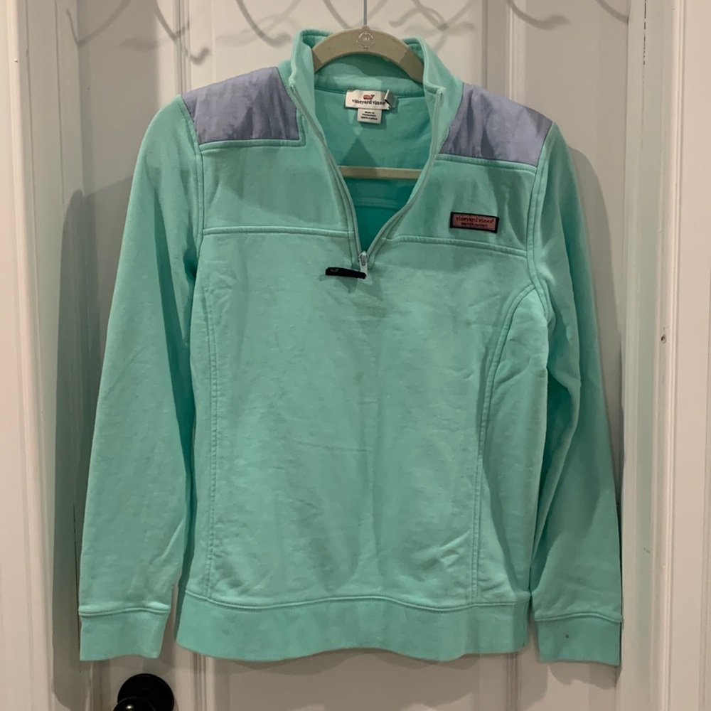 Vineyard Vines Green/Purple Popover